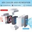 Portable Air Conditioner Rechargeable Evaporative Air Conditioner Fan With 3 Speeds Cooler For Home Office,Blue