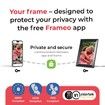 Digital Photo Frame Frameo WiFi 15.6 Inch 32GB 1920x1080 IPS HD Touch Screen Wall Mounted Tabletop Share Video Picture Smart Display Frameo