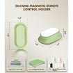 5 Pack Magnetic Remote Control Holder Wall Mount,Upgraded Silicone Organizer Strong Adhesive TV Remote Charger Holder Caddy Back of TV (Multi)