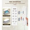 5 Pack Magnetic Remote Control Holder Wall Mount,Upgraded Silicone Organizer Strong Adhesive TV Remote Charger Holder Caddy Back of TV (Multi)