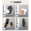 4 Pack Magnetic Remote Control Holder Wall Mount,Upgraded Silicone Remote Control Organizer Strong Adhesive TV Remote Holder Caddy Back of TV