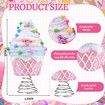 Dessert Christmas Tree Topper Pink Cupcake Tree Topper Candy Donut Christmas Tree Decoration Pastel  for Christmas New Year Birthday Party Decor