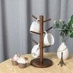 Mug Holder Tree,Coffee Cup Holder with 6 Hooks (Brown)