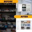 Glass Display Cabinet Wall Mounted Metal Bathroom Kitchen Pantry Cupboard Storage Case Bookshelf Shelving Unit Furniture 3 Tier Organiser