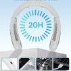 Air Conditioner Portable Neck Fan with Semiconductor Cooling Airflow Bladeless USB Neck Fans Rechargeable with 3 Speeds LED Display
