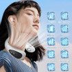Air Conditioner Portable Neck Fan with Semiconductor Cooling Airflow Bladeless USB Neck Fans Rechargeable with 3 Speeds LED Display