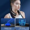 Air Conditioner Portable Neck Fan with LED Display 4000mAh Rechargeable Portable Neck Cooler with 3D Ice Feeling Breathable (Black)
