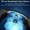 Air Conditioner Portable Neck Fan with LED Display 4000mAh Rechargeable Portable Neck Cooler with 3D Ice Feeling Breathable (Black)