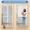 Pet Safety Gate Dog Cat Safe Guard Extra Tall Fence Enclosure Barrier Retractable Security Fencing for Doorway Stairs Kitchen 190 to 250cm