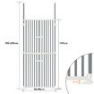Pet Safety Gate Dog Cat Safe Guard Extra Tall Fence Enclosure Barrier Retractable Security Fencing for Doorway Stairs Kitchen 190 to 250cm