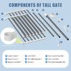 Pet Safety Gate Dog Cat Safe Guard Extra Tall Fence Enclosure Barrier Retractable Security Fencing for Doorway Stairs Kitchen 190 to 250cm