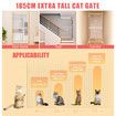Retractable Safety Gate Pet Dog Cat Security Stair Barrier Extra Tall Fence Enclosure Guard Kitchen Doorway Fencing 190 to 250cm