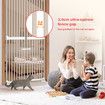 Retractable Safety Gate Pet Dog Cat Security Stair Barrier Extra Tall Fence Enclosure Guard Kitchen Doorway Fencing 190 to 250cm