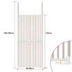 Retractable Safety Gate Pet Dog Cat Security Stair Barrier Extra Tall Fence Enclosure Guard Kitchen Doorway Fencing 190 to 250cm