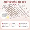 Retractable Safety Gate Pet Dog Cat Security Stair Barrier Extra Tall Fence Enclosure Guard Kitchen Doorway Fencing 190 to 250cm