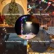 Solar Retractable Camping String Lights Reel Portable Rechargeable Strip Light Waterproof Tent Lantern Hiking Garden Party Festival Decor Colorful