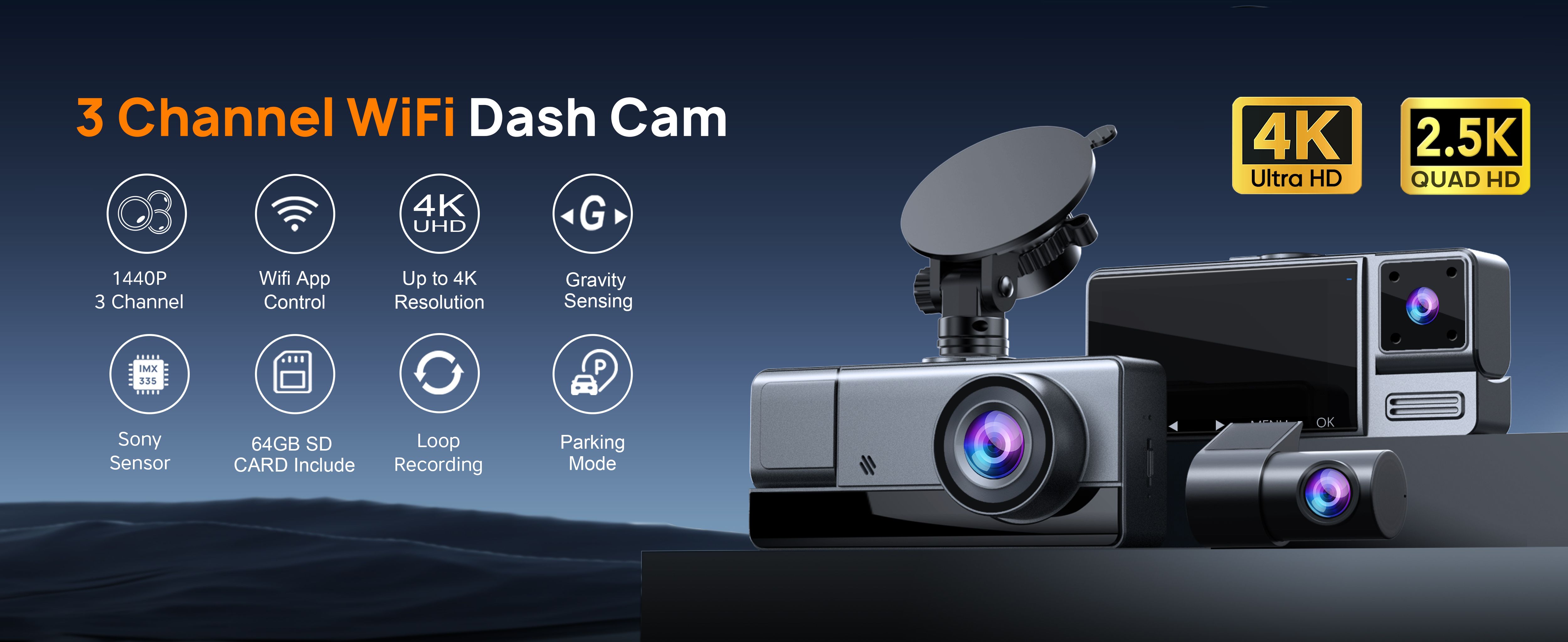 Rydz Dash Cam 24 - 185mdmi