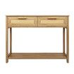 Narrow Console Table Hallway Entry End Entrance Sofa Couch Rattan Side Accent Bedroom Living Home Furniture with Drawers Storage Shelf