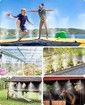 10m Misting 10Nozzles Sprinkler Outdoor Mister System for Patio Garden Trampoline Greenhouse