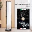 Full Length Body Mirror Large Long Tall Floor Free Standing Rotating Stand Up Alone Makeup Dressing Home Decor Black with Storage