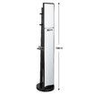 Full Length Body Mirror Large Long Tall Floor Free Standing Rotating Stand Up Alone Makeup Dressing Home Decor Black with Storage