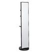 Full Length Body Mirror Large Long Tall Floor Free Standing Rotating Stand Up Alone Makeup Dressing Home Decor Black with Storage