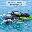 Amphibious Remote Control Off-Road Climbing Vehicle Kids Toy, 2.4GHz Truck Toys All Terrain (Green)