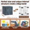 Magnetic Blocks Mine Sword Caverns 100Pcs Build World Edition Classroom Toddler Toys Boys Girls Sensory Montessori Learning Fun Age 3+
