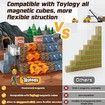 Magnetic Blocks Mine Sword Caverns 100Pcs Build World Edition Classroom Toddler Toys Boys Girls Sensory Montessori Learning Fun Age 3+