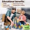 Magnetic Blocks Mine Sword Caverns 100Pcs Build World Edition Classroom Toddler Toys Boys Girls Sensory Montessori Learning Fun Age 3+