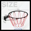 Genki Indoor Basketball Hoop Ring Rim Goal Net Outdoor Door Wall Mounted Hanging Basket Replacement Set for Standard Backboards No.7 Balls 45cm