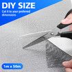 Fly Window Screen Mesh 50x1m Mosquito Netting Privacy Balcony Insect Bug Pet Door Net Sun Shade Fibreglass Roll Black for Porch Garden Patio