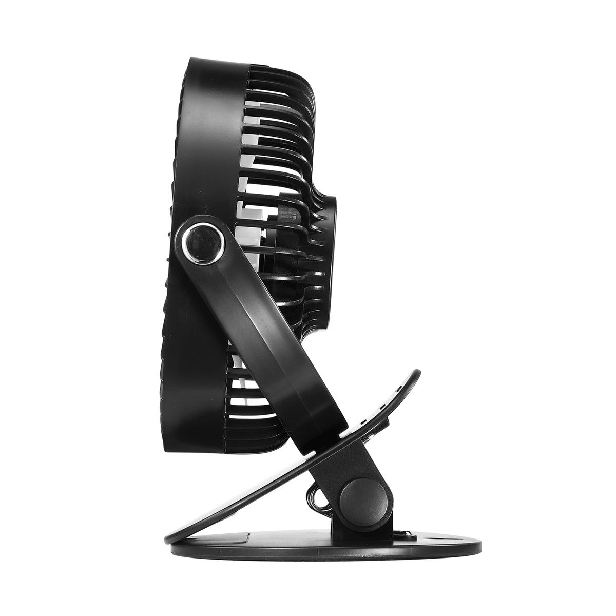 Portable Clip On Fan USB Battery Powered Air Circulation 360 Degree Rotation with Lights