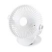 USB Desk Clip On Fan Portable Cooling Clamp Table Wall Battery Powered Air Circulator 360 Degree Rotation with Light for Car Stroller Travel Camping
