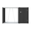 Garden Storage Shed Outdoor Backyard Garage Tool Lockable Utility Bike House Pet Dog Cat Shelter Firewood Rack Tilted Roof Galvanised Steel Plastic