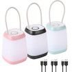 3 Pack LED Camping Light,3 Light Modes Rechargeable Battery Powered Night Light for Indoor and Outdoor Emergency Light,Tent Lantern,Camping