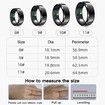 Smart Ring Waterproof Fitness Tracker Rate Monitor Sleep Recorder Activity Reminder with Charging Case,Pedometer Step Counter Calories(Black,#10)