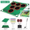 Golf Chipping Game Indoor Outdoor Golf Games,Large Golf Chipping Game Mat with Chipping Mat and 20 Grip Balls,For Home Backyard Office