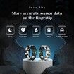 Smart Fitness Tracker Ring with Charging Case for Men/Women,Rings with Calories/Sleep Monitoring,for Android 6.0+ and iOS 11.0+(Black,10#)