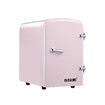 Maxkon 2in1 Mini Fridge Cooler Warmer 12V Home Car Refrigerator Small Portable for Drinks Bar Beauty Bedroom Makeup Skincare Cosmetic 4L Pink