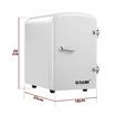 Maxkon 4L Mini Fridge Home Travel 12V Portable Small Personal Car Refrigerator Cooler Warmer for Food Drink Skincare Cosmetics Medication White