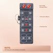 HOMASA Heated Massage Mat Full Body Vibration Electric Heating Pad Shiatsu Neck Shoulder Leg Massager 10 Motors Chair Car Seat Cushion