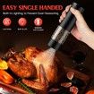 Electric Salt and Pepper Grinder Set Automatic Battery Pepper Mill Shakers Adjustable Coarseness Easy Filling Upgraded Larger Capacity with Led (2 Pack)