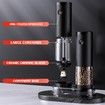 Electric Salt and Pepper Grinder Set Automatic Battery Pepper Mill Shakers Adjustable Coarseness Easy Filling Upgraded Larger Capacity with Led (2 Pack)