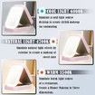 LED Lighted Travel Makeup Mirror Lights jewelry Box USB Power Light Colors Adjustable Brightness 3Colors Dimmable Portable Gift Girl Women