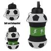 Foldable 550ML Football Water Bottles Portable Sports Bottle Outdoor Sports Soccer Ball Shaped Water Cup Bottle
