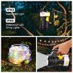 Camping Lanterns Rechargeable 2-in-1 Spotlight flashlights with 14.5 M LED Light String,4 Spot Modes and 6 Camping Modes for Yard