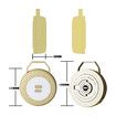 Camping String Lights Reel, Outdoor Portable Stowable String light, 10M Retractable LED Light for Outdoor Decor, 1Pack (Khaki)