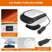 12V Car Heater Fan for Golf, Portable Auto Heater Fan 12V 10A 120W Car Heater for Cars Air Conditioning