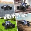 1:16 RC Truck 4x4 Hobby RC Car 40KPH High Speed Remote Control Truck,Off-Road Monster Truck with 2.4Ghz Radio Control,2 Batteries